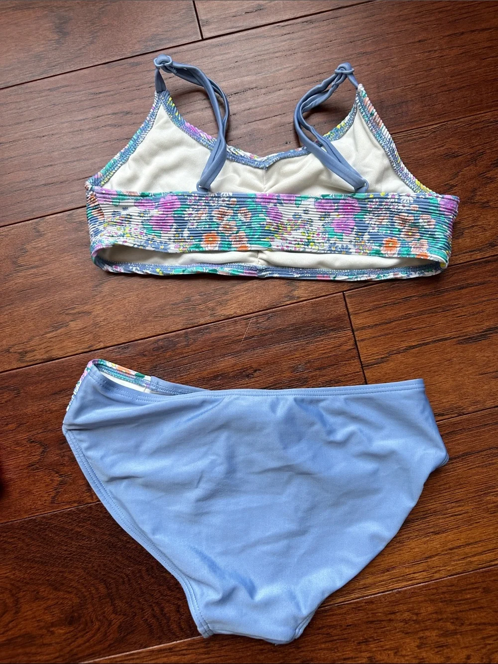 Girls Mixed Bikini Set - Multi Color Floral & Solid
